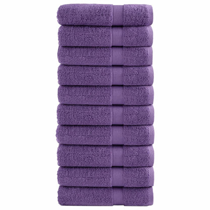 Asciugamani Premium SOLUND 10 pz Viola 50x100 cm 600 g/m² | homemem39