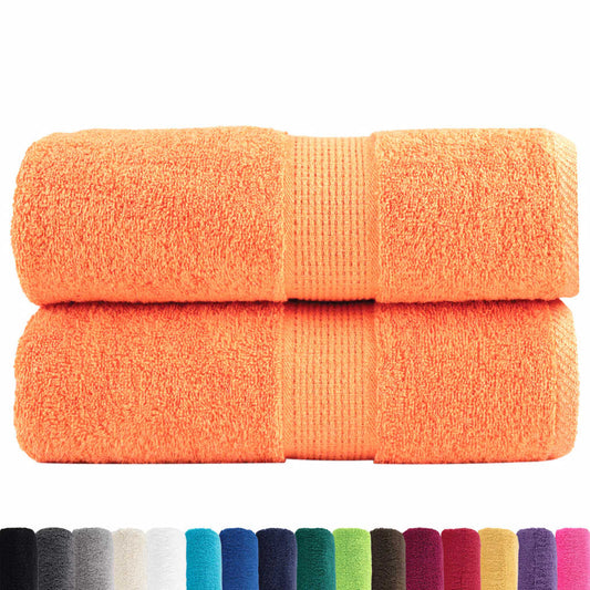 Asciugamani Ospiti SOLUND 2 pz Arancioni 30x50 cm 600 g/m² - homemem39