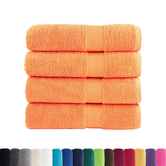 Asciugamani SOLUND 4 pz Arancioni 50x100 cm 600 g/m² - homemem39