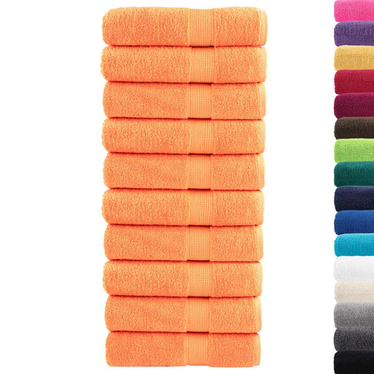Asciugamani Doccia SOLUND 10 pz Arancioni 70x140cm 600g/m² - homemem39