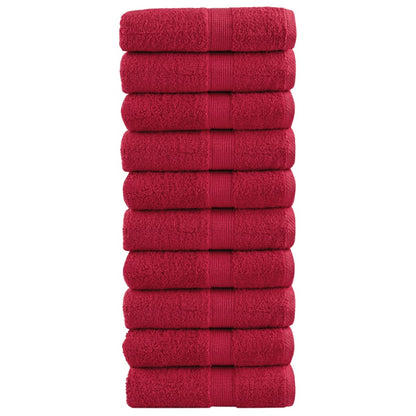 Salviette Premium SOLUND 10 pz Rosse 30x30 cm 600 g/m² - homemem39