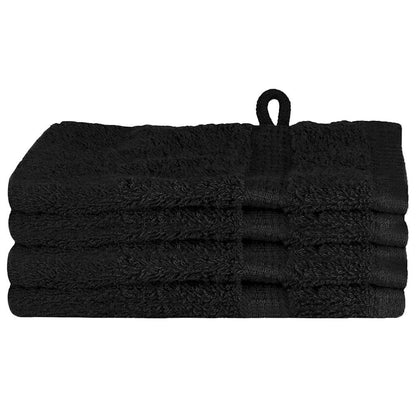 Panni per il viso SOLUND 4 pcs Nero Cotone