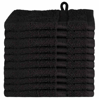 Panni per il viso SOLUND 10 pcs Nero Cotone