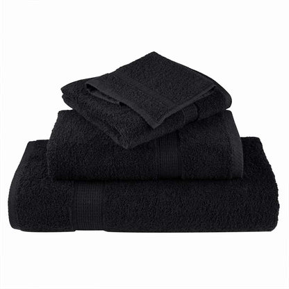 Asciugamano per Ospiti SOLUND 10 pz Nero 15 x 21 cm 550 gsm | homemem39