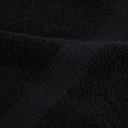 Asciugamani Premium SOLUND 10 pz Neri 30x30 cm 600 g/m²