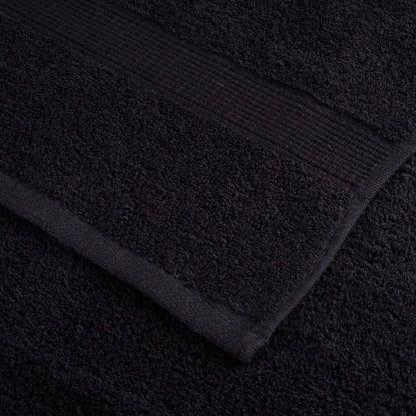 Asciugamani Premium SOLUND 2 pz Neri 50x100 cm 600 g/m²