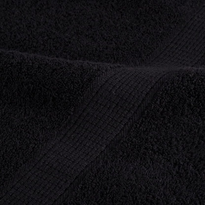 Asciugamani Premium SOLUND 2 pz Neri 50x100 cm 600 g/m²