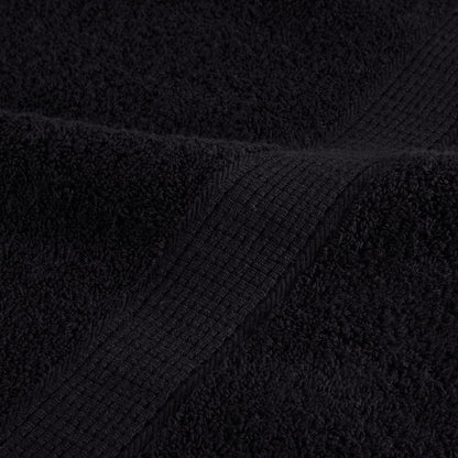 Asciugamani Premium SOLUND 10 pz Neri 50x100 cm 600 g/m² - homemem39