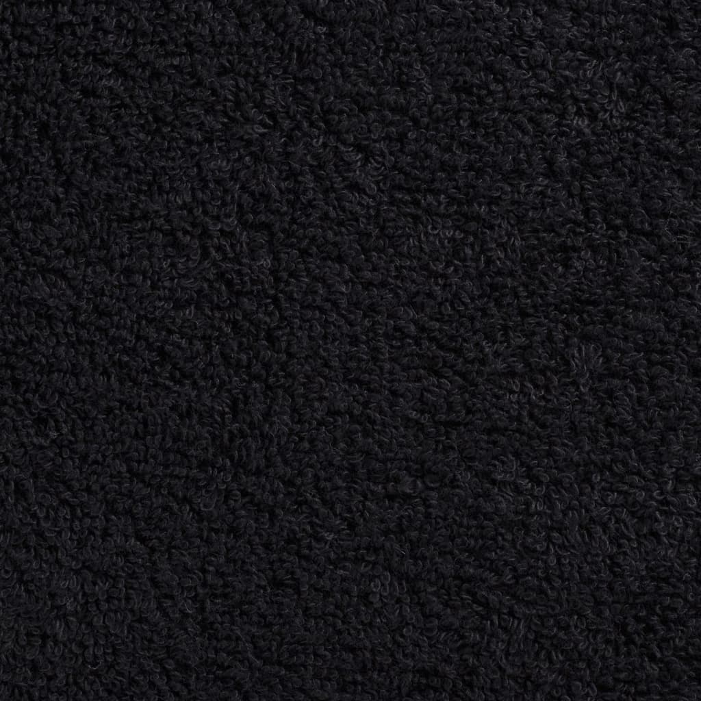 Asciugamani da Doccia SOLUND 4 pz Neri 70x140 cm 600 g/m²