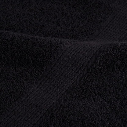 Asciugamani da Doccia SOLUND 4 pz Neri 70x140 cm 600 g/m²