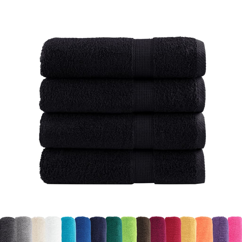Asciugamani da Bagno SOLUND 2 pz Verdi 100x150 cm 600 g/m² - homemem39