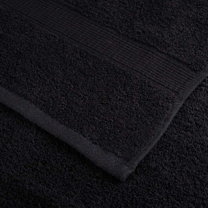 Asciugamani SOLUND 2 pz Neri 100x200 cm 600 g/m²