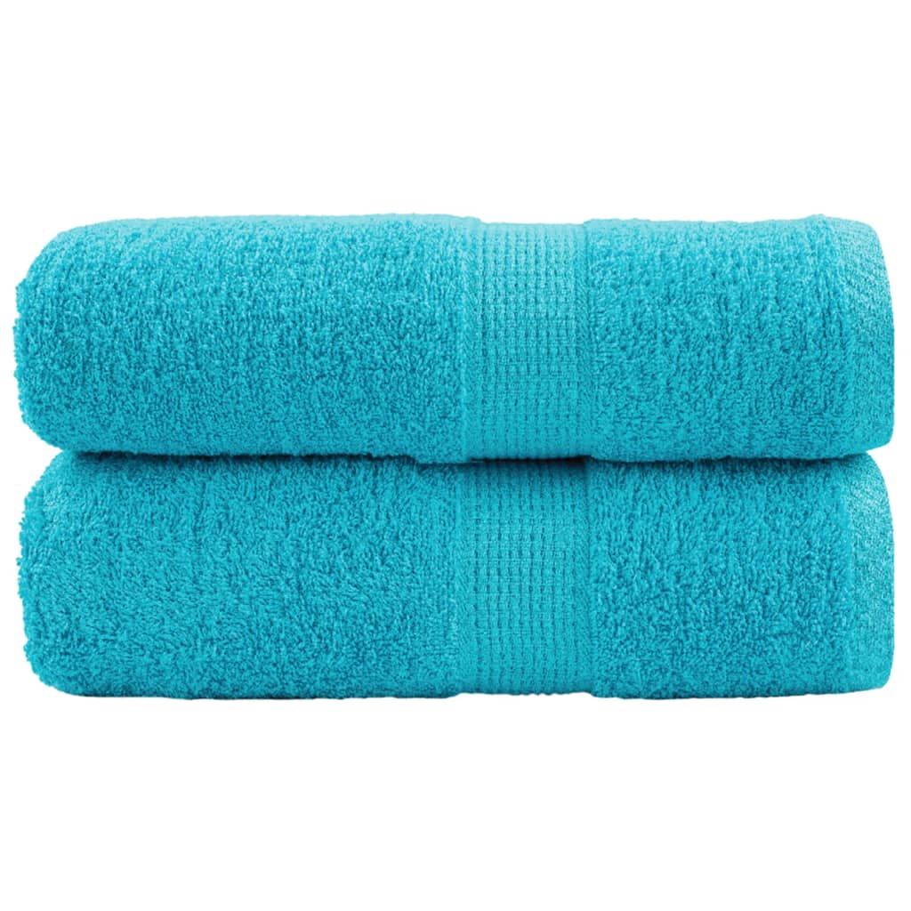 Asciugamani Premium SOLUND 2 pz Turchese 30x30 cm 600 g/m²