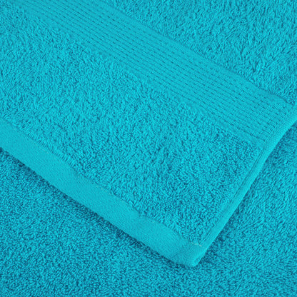 Asciugamani Premium SOLUND 4 pz Turchese 30x30 cm 600 g/m²
