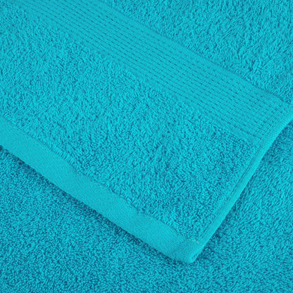 Asciugamani Premium SOLUND 10 pz Turchese 30x30 cm 600 g/m²