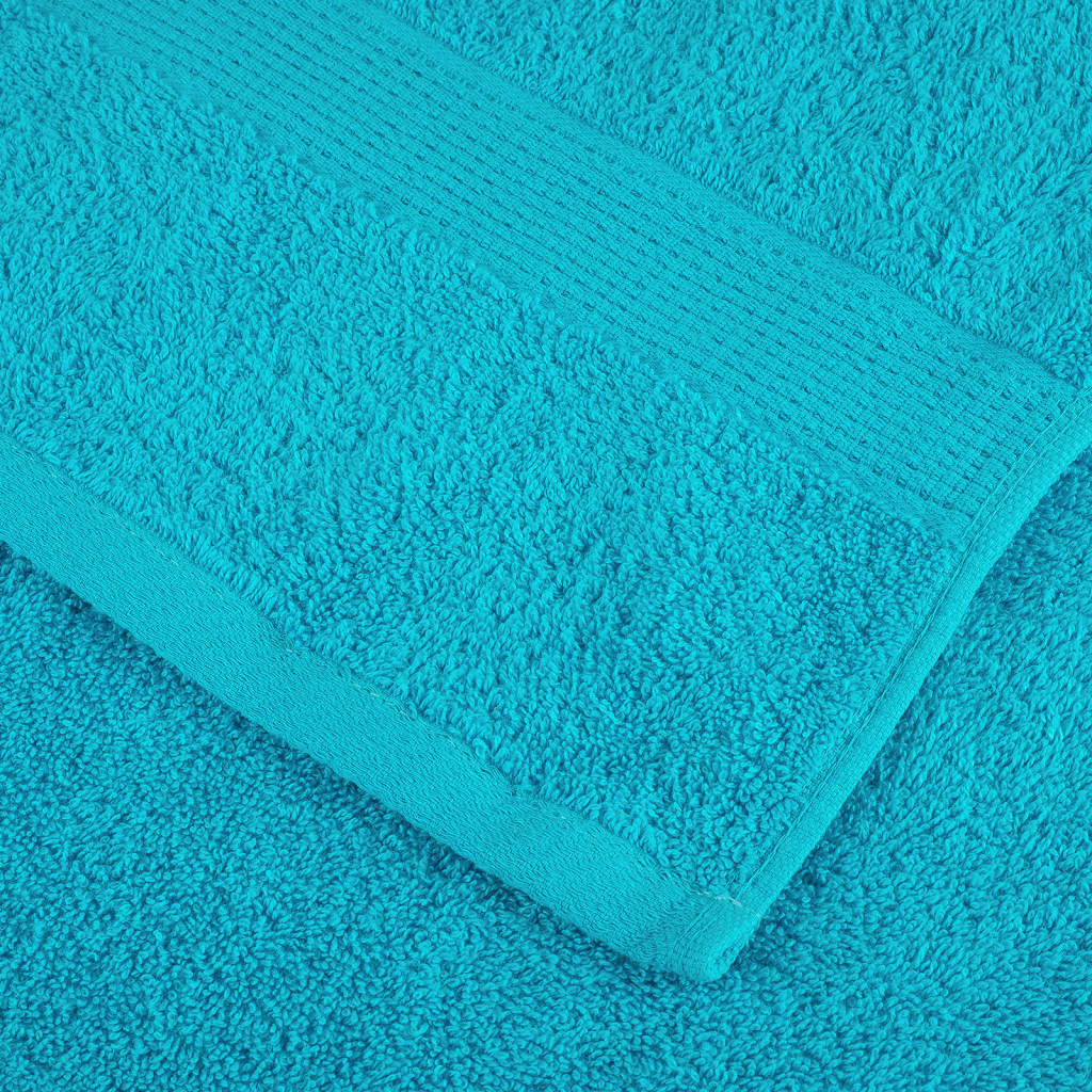 Asciugamani Ospiti SOLUND 10 pz Turchesi 30x50cm 600 g/m²