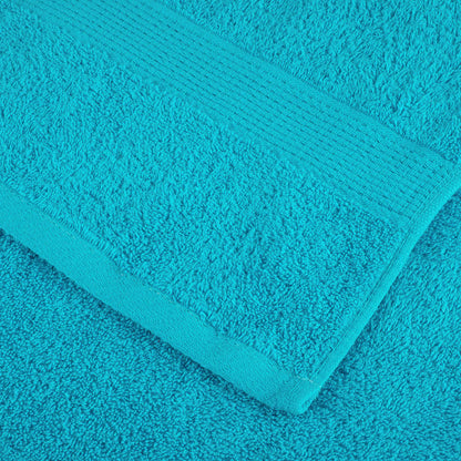 Asciugamani Ospiti SOLUND 10 pz Turchesi 30x50cm 600 g/m²
