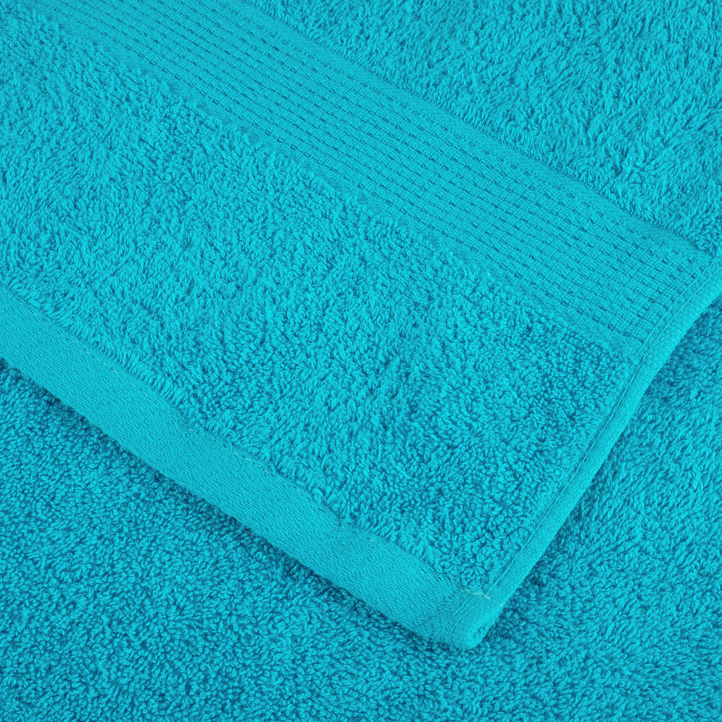 Asciugamani da bagno Premium SOLUND 10 pz Turchese 100x150 cm
