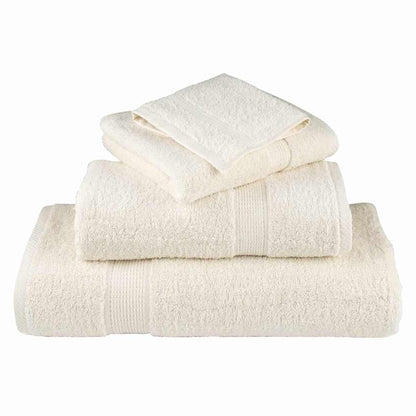 Asciugamano per Ospiti SOLUND 10 pz Crema 15 x 21 cm 550 gsm | homemem39