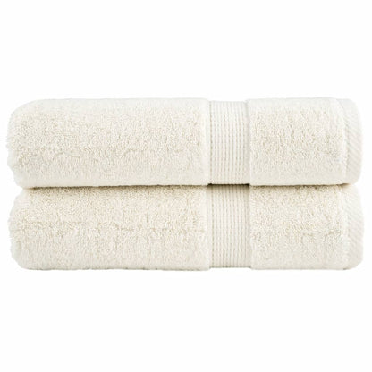 Asciugamani da bagno Premium SOLUND 2pz Crema 100x150cm 600g/m²