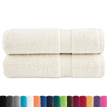 Asciugamani da bagno Premium SOLUND 2pz Crema 100x150cm 600g/m²