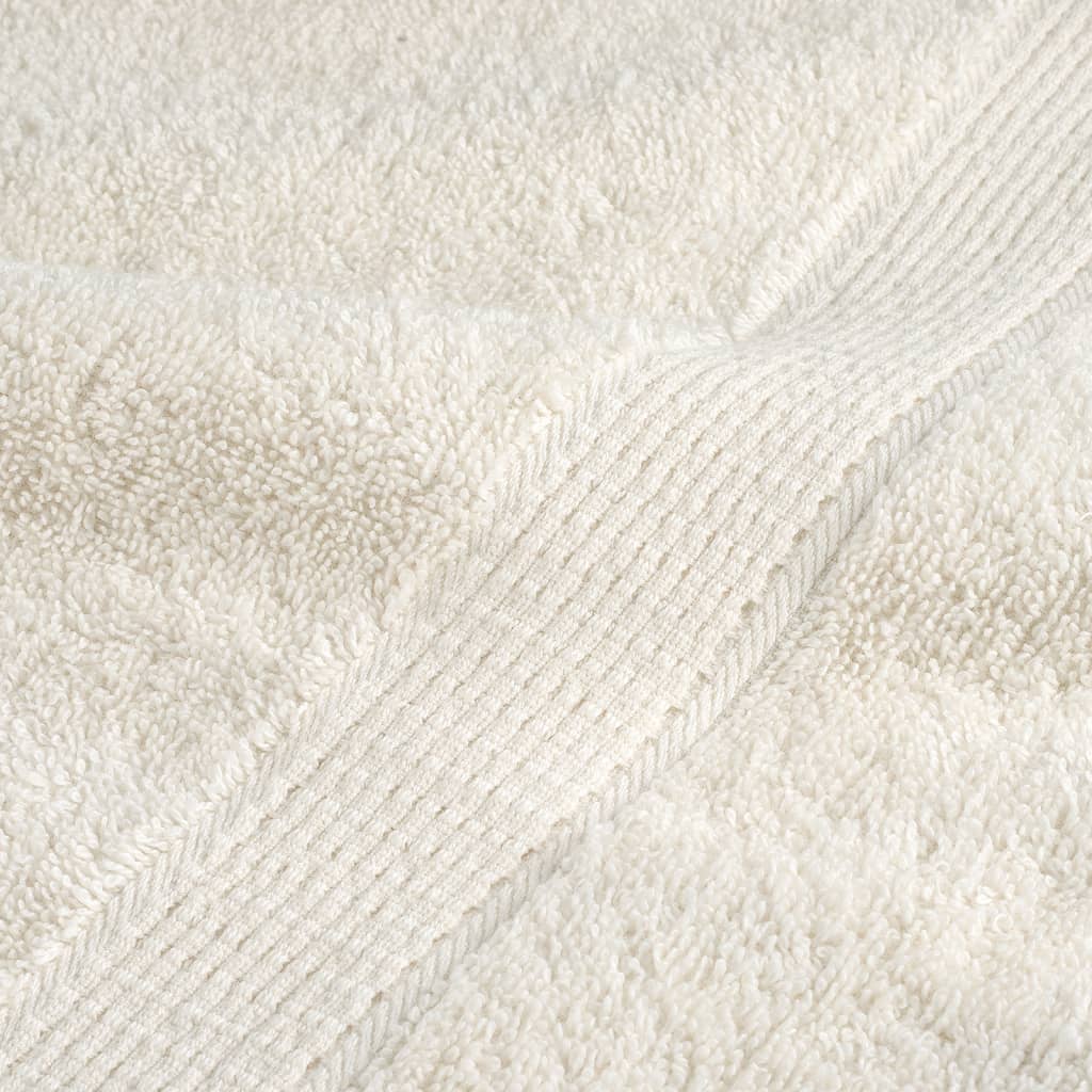 Asciugamani Premium SOLUND 10 pz Crema 100x200 cm 600 g/m² - homemem39