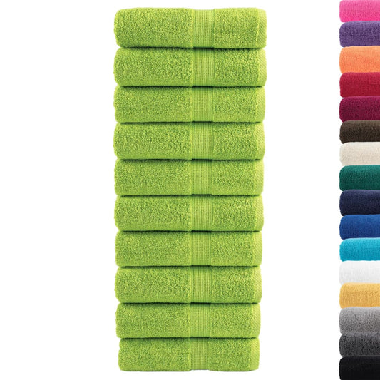Asciugamani per Ospiti SOLUND 10 pz Verdi 30x50cm 600 g/m² - homemem39