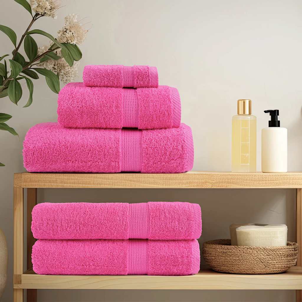 Asciugamani Premium SOLUND 10 pz Rosa 30x30 cm 600 g/m²