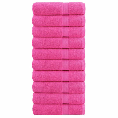 Asciugamani Premium SOLUND 10 pz Rosa 50x100 cm 600 g/m² - homemem39