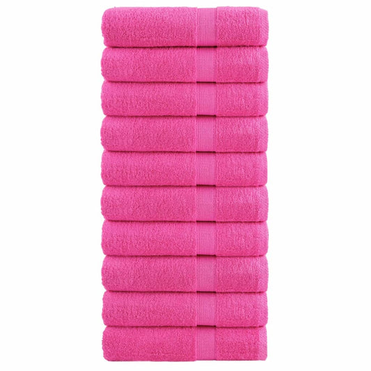 Asciugamani Premium SOLUND 10 pz Rosa 50x100 cm 600 g/m² - homemem39