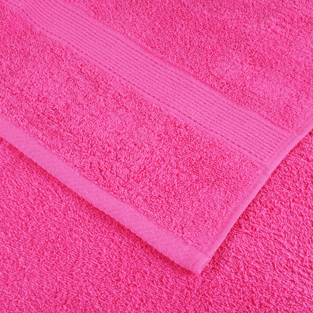 Asciugamani Premium SOLUND 10 pz Rosa 50x100 cm 600 g/m² - homemem39