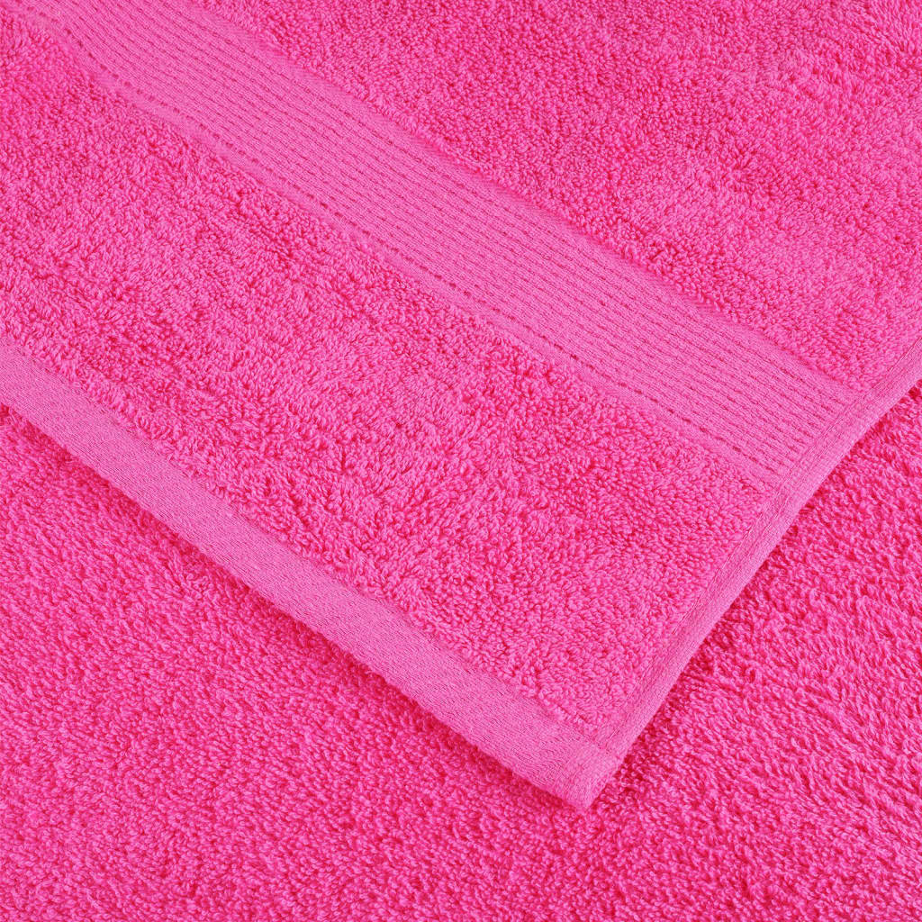 Asciugamani da Doccia SOLUND 10 pz Rosa 70x140 cm 600 g/m² - homemem39