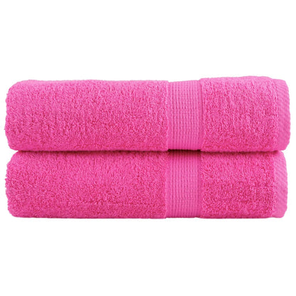 Asciugamani da bagno Premium SOLUND 2 pz Rosa 100x150cm 600g/m²