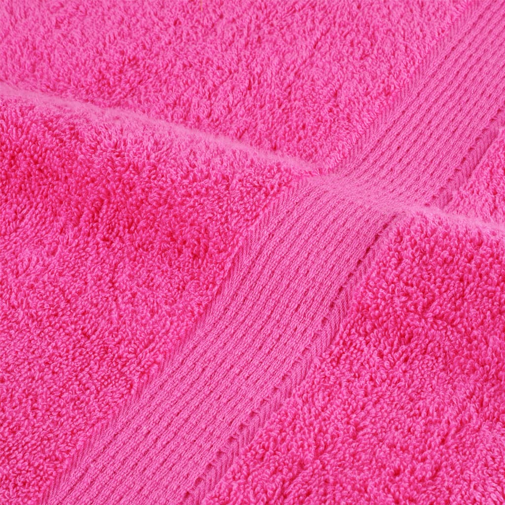 Asciugamani da bagno Premium SOLUND 2 pz Rosa 100x150cm 600g/m²