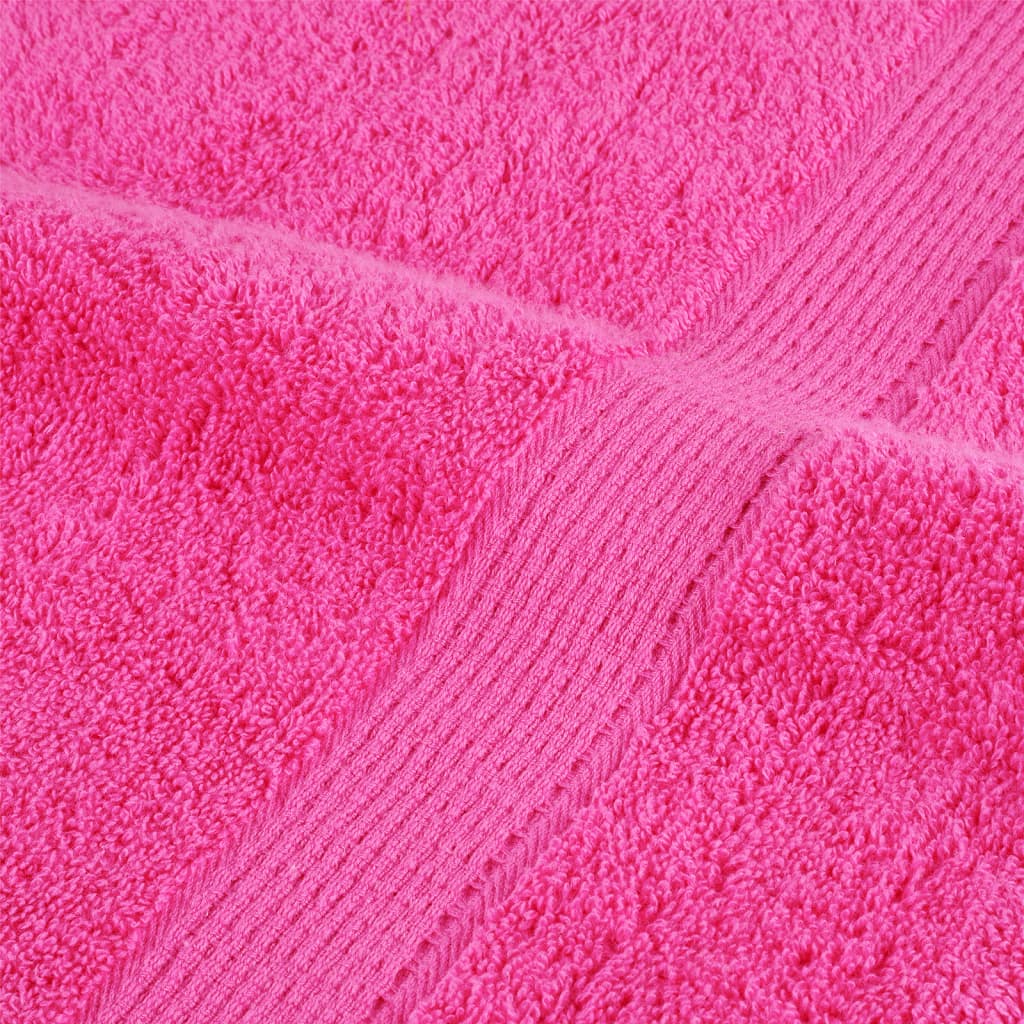 Asciugamani SOLUND 10 pz Rosa 100x200 cm 600 g/m² - homemem39