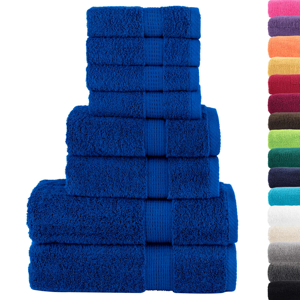Set ASciugamani SOLUND 8 pz Blu 600 gsm - homemem39