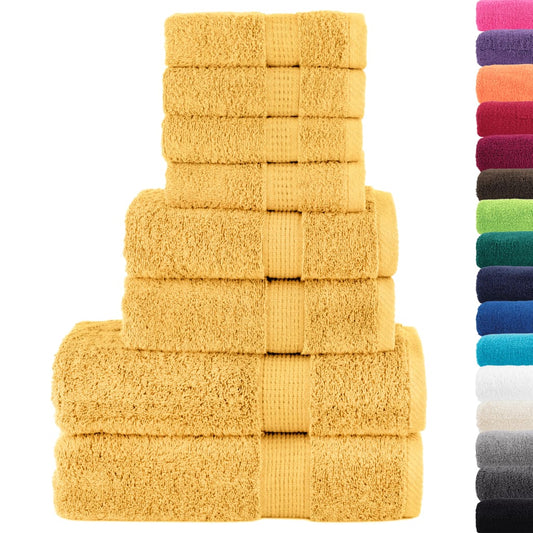 Set ASciugamani SOLUND 8 pz Oro 600 gsm - homemem39