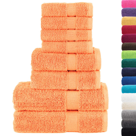 Set ASciugamani SOLUND 8 pz Arancioni 600 gsm - homemem39