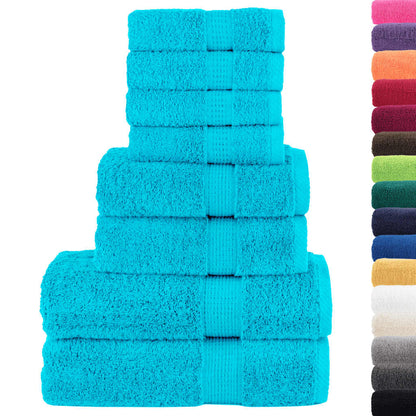 Set ASciugamani SOLUND 8 pz Turchesi 600 gsm - homemem39