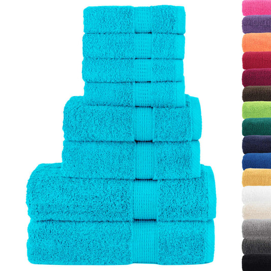 Set ASciugamani SOLUND 8 pz Turchesi 600 gsm - homemem39