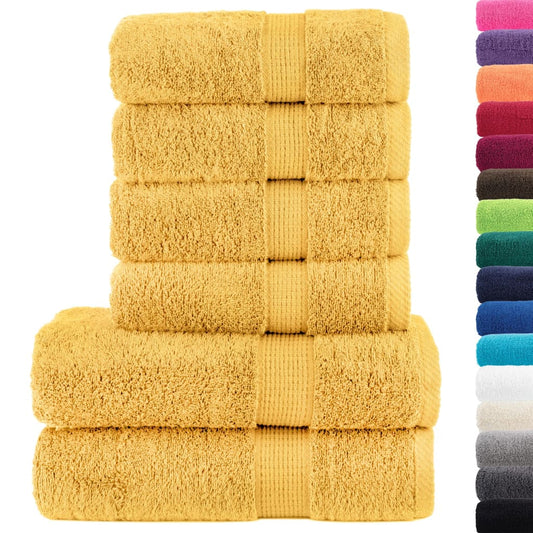 Set ASciugamani SOLUND 8 pz Oro 600 gsm - homemem39