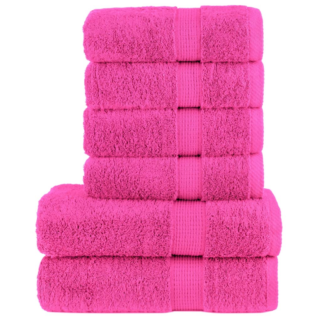 Set ASciugamani SOLUND 6 pz Rosa 600 gsm | homemem39