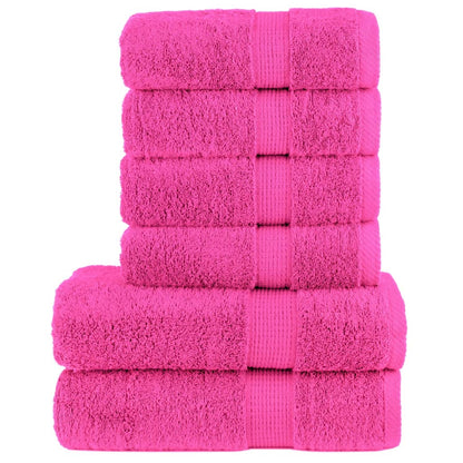 Set ASciugamani SOLUND 6 pz Rosa 600 gsm | homemem39