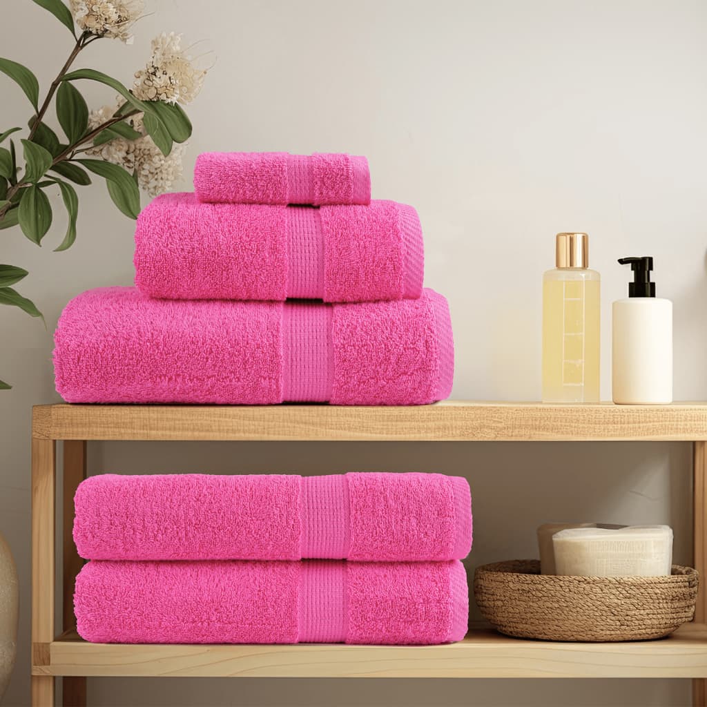 Set ASciugamani SOLUND 6 pz Rosa 600 gsm | homemem39