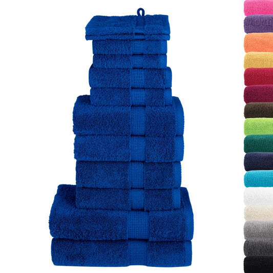 Set ASciugamani SOLUND 12 pz Blu 600 gsm - homemem39