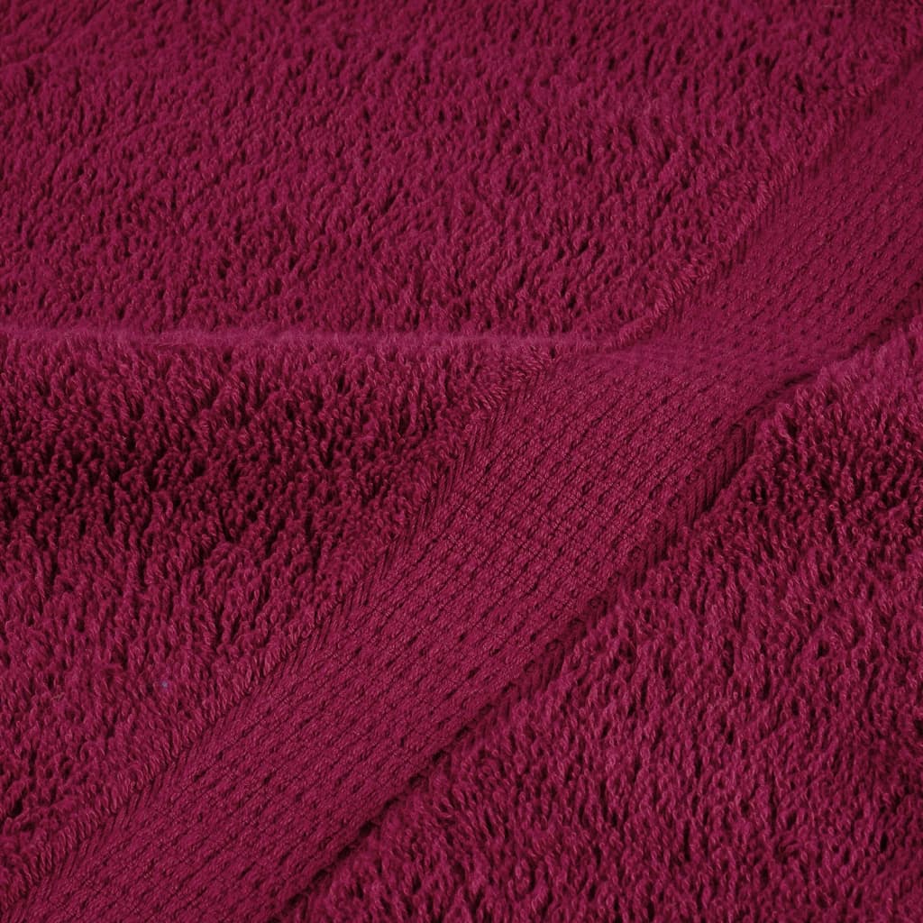 Set ASciugamani SOLUND 12 pz Bordeaux 600 gsm - homemem39
