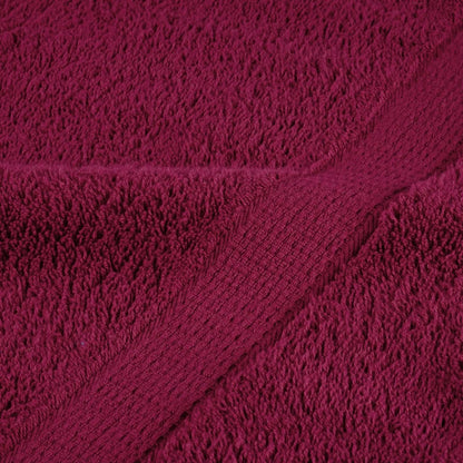 Set ASciugamani SOLUND 12 pz Bordeaux 600 gsm - homemem39