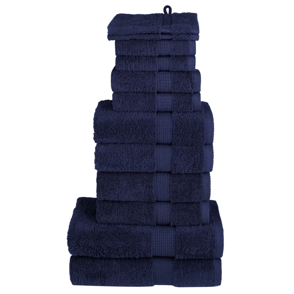 Set ASciugamani SOLUND 12 pz Blu Navy 600 gsm | homemem39