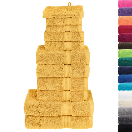 Set ASciugamani SOLUND 12 pz Oro 600 gsm - homemem39