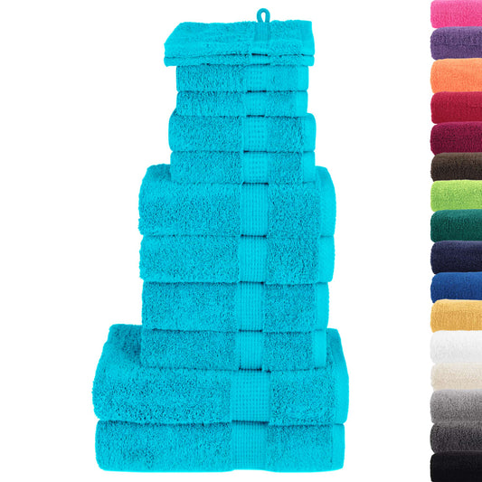 Set ASciugamani SOLUND 12 pz Turchesi 600 gsm - homemem39